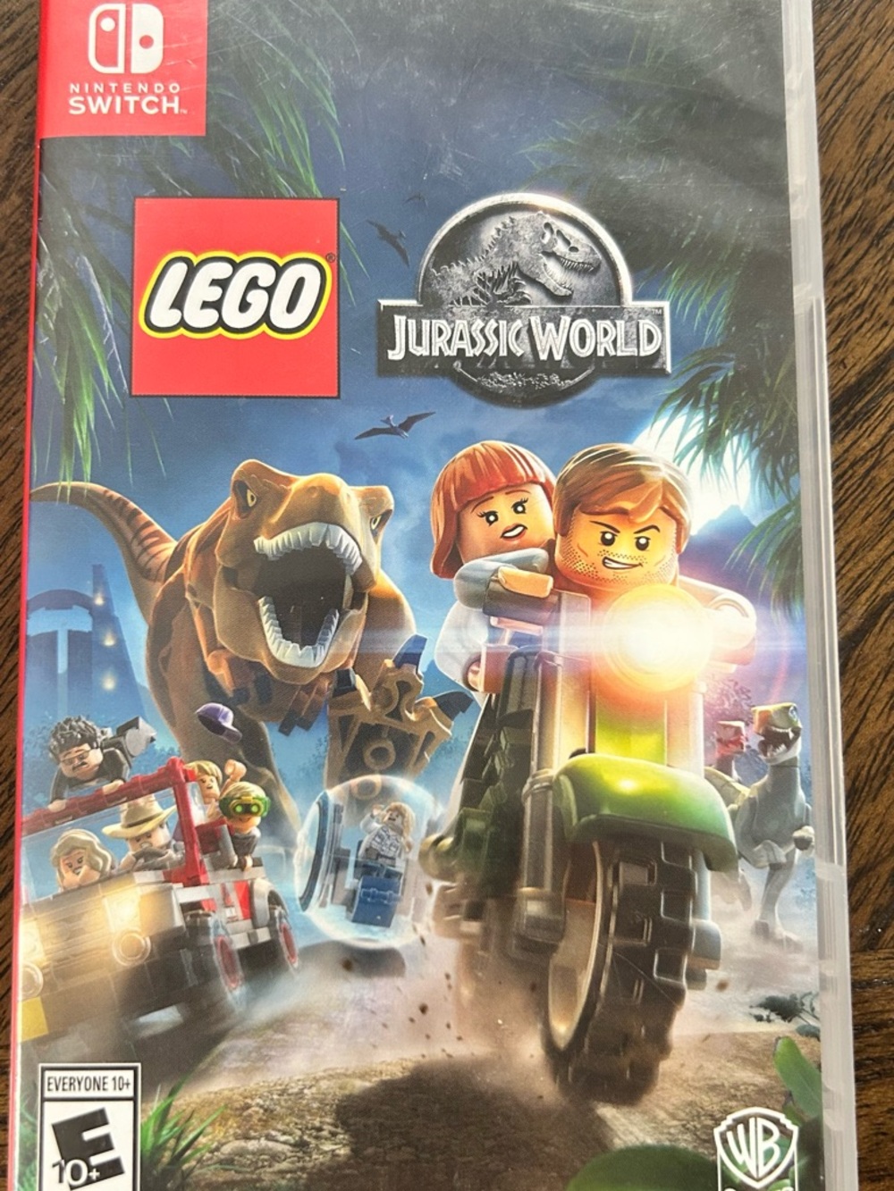 Lego Jurassic World Nintendo Switch Game Case with Green Accents